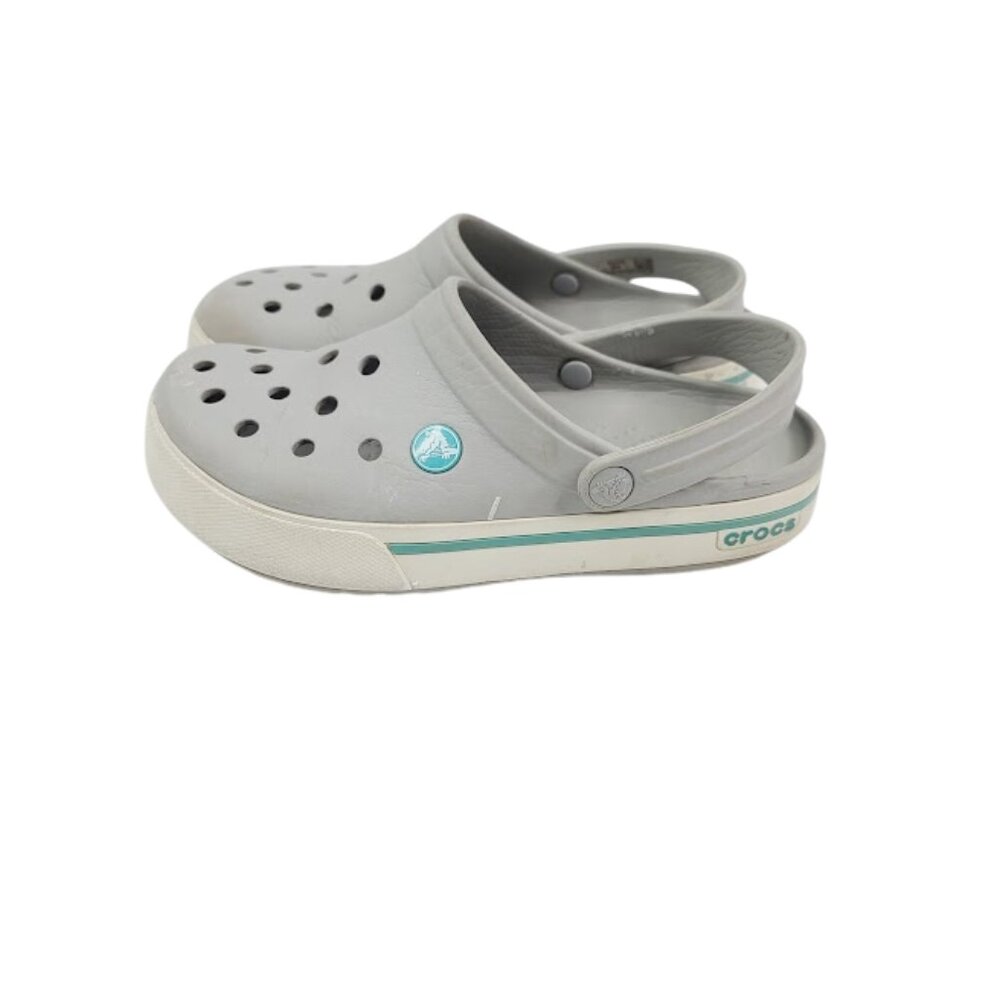 Crocs‎ Women's Gray Classic Adjustable Slip-On Casual Clogs Size 6